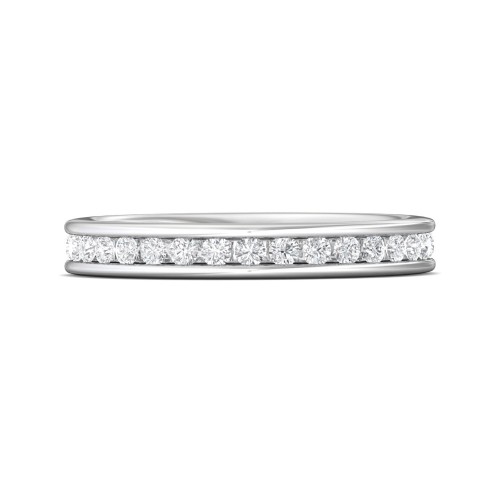 FlyerFit&reg; Platinum Eternity Wedding Band