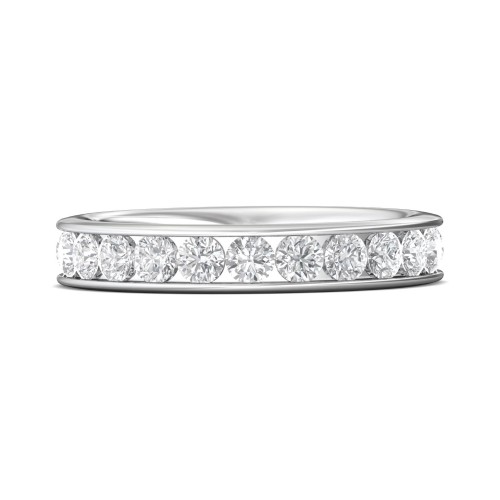 FlyerFit&reg; Platinum Eternity Wedding Band