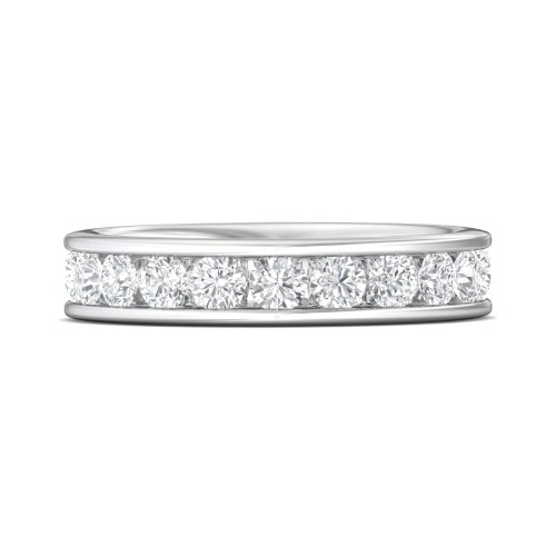FlyerFit&reg; Platinum Eternity Wedding Band