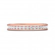 FlyerFit® 18K Pink Gold Eternity Wedding Band