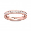 FlyerFit® 18K Pink Gold Eternity Wedding Band