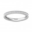 FlyerFit® Platinum Eternity Wedding Band