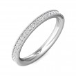 FlyerFit® Platinum Eternity Wedding Band