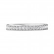 FlyerFit® 18K White Gold Eternity Wedding Band