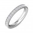 FlyerFit® Platinum Eternity Wedding Band