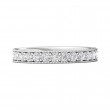 FlyerFit® 18K White Gold Eternity Wedding Band