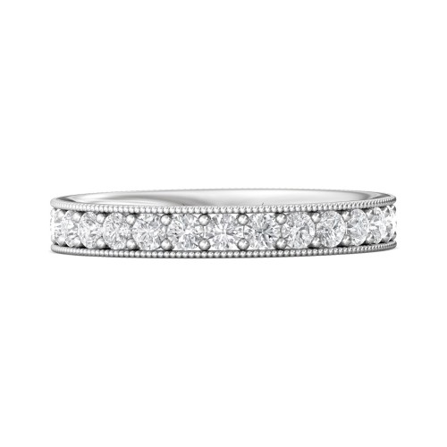 FlyerFit&reg; Platinum Eternity Wedding Band