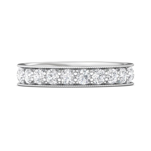 FlyerFit&reg; Platinum Eternity Wedding Band