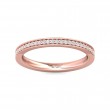 FlyerFit® 18K Pink Gold Eternity Wedding Band