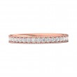 FlyerFit® 18K Pink Gold Eternity Wedding Band