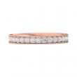 FlyerFit® 18K Pink Gold Eternity Wedding Band