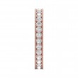 FlyerFit® 18K Pink Gold Eternity Wedding Band