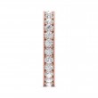 FlyerFit® 18K Pink Gold Eternity Wedding Band