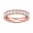 FlyerFit® 18K Pink Gold Eternity Wedding Band
