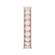 FlyerFit® 18K Pink Gold Eternity Wedding Band