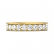 FlyerFit® 14K Yellow Gold Eternity Wedding Band
