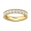FlyerFit® 14K Yellow Gold Eternity Wedding Band