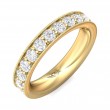 FlyerFit® 14K Yellow Gold Eternity Wedding Band