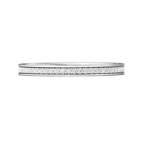 FlyerFit&reg; Platinum Eternity Wedding Band