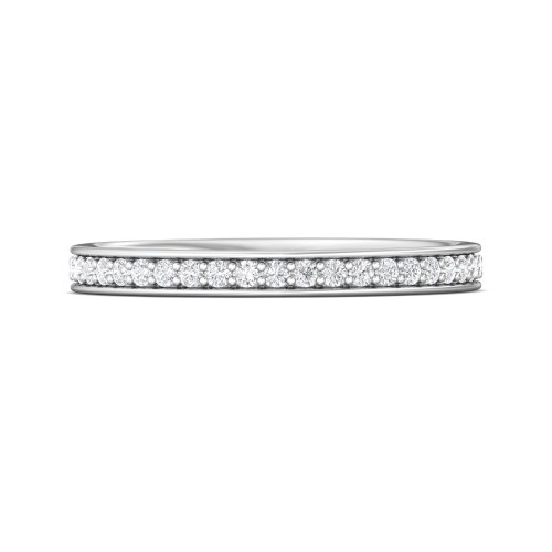 FlyerFit&reg; Platinum Eternity Wedding Band