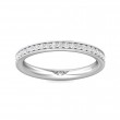 FlyerFit® 18K White Gold Eternity Wedding Band