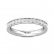 FlyerFit® Platinum Eternity Wedding Band