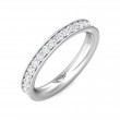 FlyerFit® Platinum Eternity Wedding Band