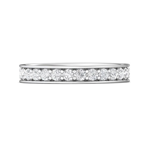 FlyerFit&reg; Platinum Eternity Wedding Band