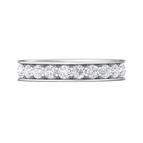 FlyerFit&reg; Platinum Eternity Wedding Band