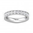 FlyerFit® Platinum Eternity Wedding Band