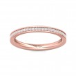 FlyerFit® 18K Pink Gold Eternity Wedding Band