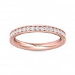 FlyerFit® 14K Pink Gold Eternity Wedding Band