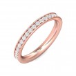 FlyerFit® 14K Pink Gold Eternity Wedding Band