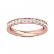 FlyerFit® 14K Pink Gold Eternity Wedding Band