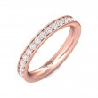 FlyerFit® 14K Pink Gold Eternity Wedding Band