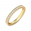 FlyerFit® 14K Yellow Gold Eternity Wedding Band