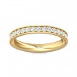 FlyerFit® 18K Yellow Gold Eternity Wedding Band