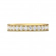 FlyerFit® 18K Yellow Gold Eternity Wedding Band