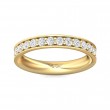 FlyerFit® 18K Yellow Gold Eternity Wedding Band