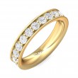 FlyerFit® 18K Yellow Gold Eternity Wedding Band