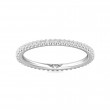 FlyerFit® 14K White Gold Eternity Wedding Band