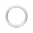 FlyerFit® 18K White Gold Eternity Wedding Band