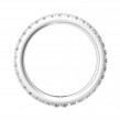 FlyerFit® 18K White Gold Eternity Wedding Band