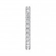 FlyerFit® 18K White Gold Eternity Wedding Band