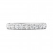 FlyerFit® 18K White Gold Eternity Wedding Band