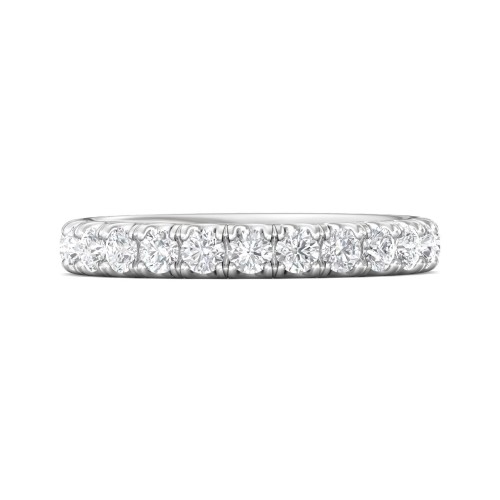 FlyerFit&reg; Platinum Eternity Wedding Band