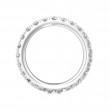 FlyerFit® 18K White Gold Eternity Wedding Band