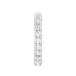 FlyerFit® 18K White Gold Eternity Wedding Band