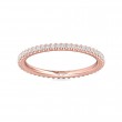 FlyerFit® 18K Pink Gold Eternity Wedding Band