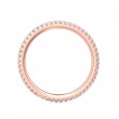 FlyerFit® 18K Pink Gold Eternity Wedding Band